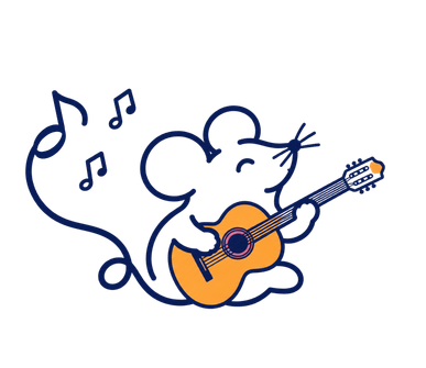 Mouse playing guitar
